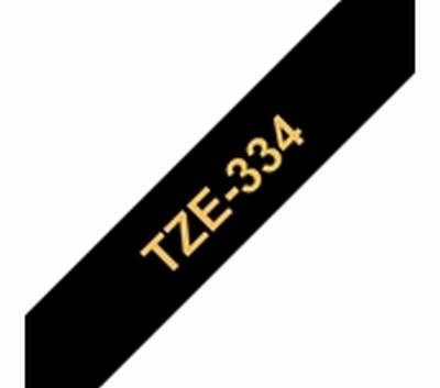 TZe-334 gold auf schwarz, laminiert