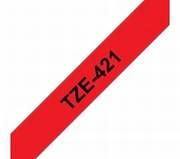 TZe-421 schwarz auf rot, laminiert