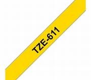 TZe-611 schwarz auf gelb, laminiert