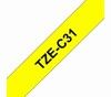 TZe-C31 schwarz auf signalgelb, laminiert